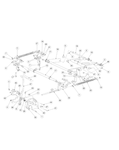 Lift Assembly 60-Inch Diagram and Parts List for M60-CT 53AB5JEX750-28-HP-3Cylinder-OHV Cub Cadet Lawn Tractor